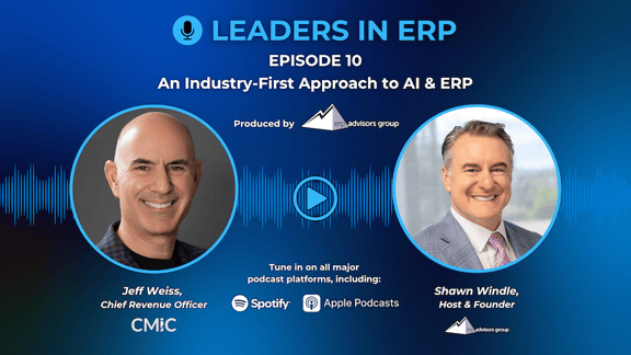 Leaders in ERP Social Graphic - Jeff Weiss, CMiC (Youtube Banner)