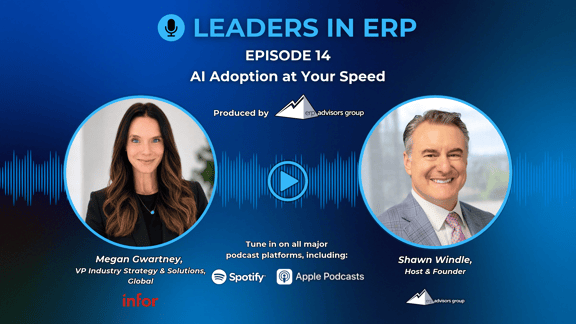 Leaders in ERP Social Graphic - Megan Gwartney Infor (Youtube Banner)