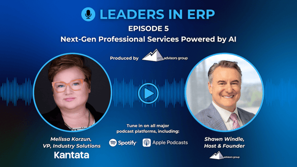 Leaders in ERP Social Graphic - Melissa Korzun, Kantata (Youtube Banner)