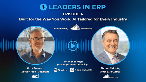 Leaders in ERP Social Graphic - Paul Farrell, ECI (Youtube Banner)