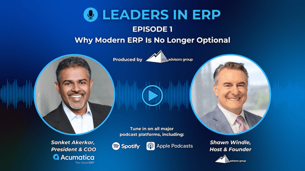 Leaders in ERP Social Graphic - Sanket Akerkar, Acumatica (Youtube Banner)