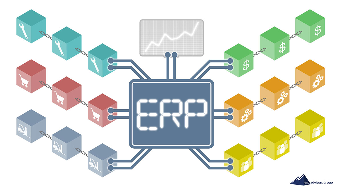 ERP Blockchain illustration